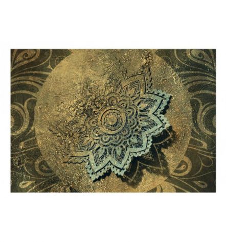 Fotomurale Adesivo Orientale Dorato Scuro Arredalacasa - Foto 2