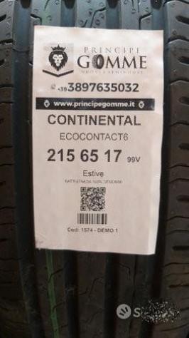 4 gomme 215 65 17 CONTINENTAL A1574 - Foto 2