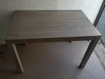 Tavolo allungabile Rovere sbiancato misure chiuso 110 x 70 x alt 75 cm.