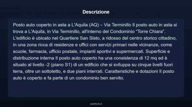 Immobile in asta di 12 m² in vendita a L'Aquila - Foto 5