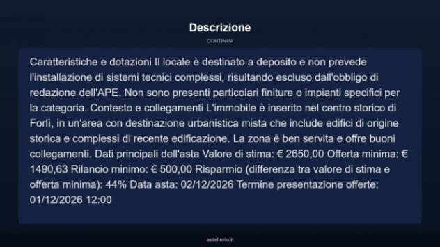 Immobile in asta di 6 m² in vendita a Forlì - Foto 5