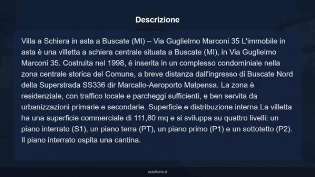 Immobile in asta di 111 m² con più di 5 locali e box auto in vendita a Buscate - Foto 10