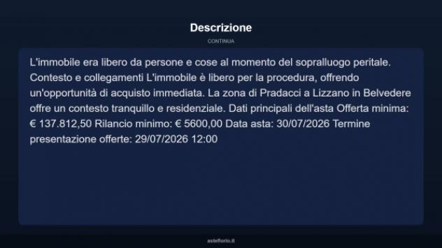 Immobile in asta di 220 m² con più di 5 locali e box auto in vendita a Lizzano in Belvedere - Foto 4