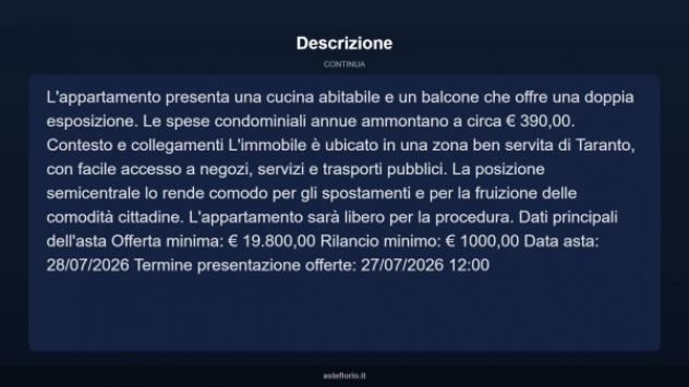 Immobile in asta di 71 m² in vendita a Taranto - Foto 6
