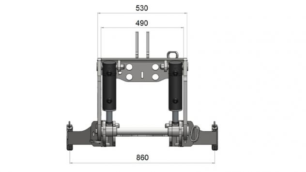 KIT UNIVERSALE IDRAULICA FRONTALE 1, 2, 3 CATEGORIE PER TRATTORE - Foto 2