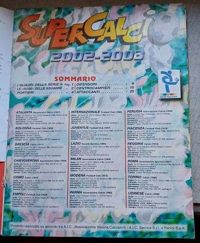 Album SUPERCALCIO Panini 2002-2003 - Foto 2