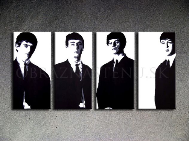 Quadro The Beatles dipinto a mano pop Art - Foto 2