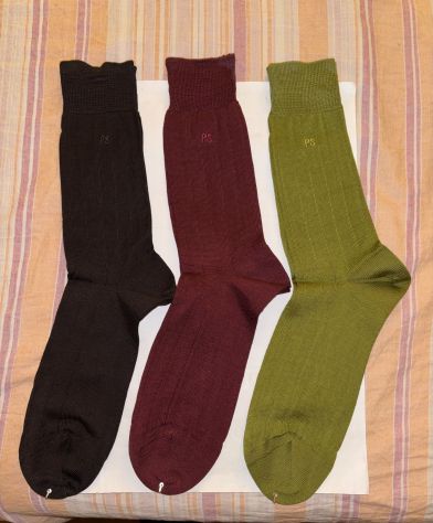 SET 3 PAIA CALZE NUOVE DA UOMO LEGGERE FIRMATE ORIGINALI PAUL SMITH,MADE IN ITAL - Foto 10