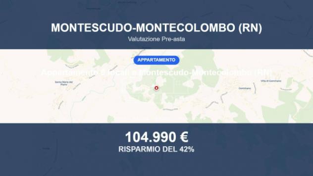 Immobile in asta di 226 m², box auto in vendita a Montescudo - Montecolombo