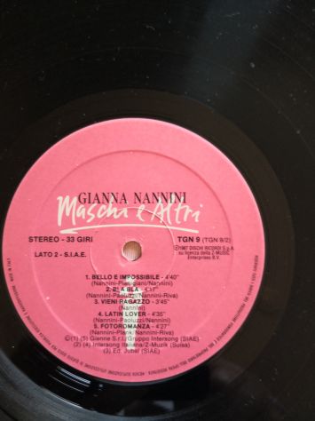 Disco Vinile Lp 33 giri di Gianna Nannini - "Maschi e altri", originale del 1987 - Foto 4