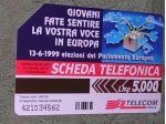 SCHEDA TELEFONICA ITALIA 10U