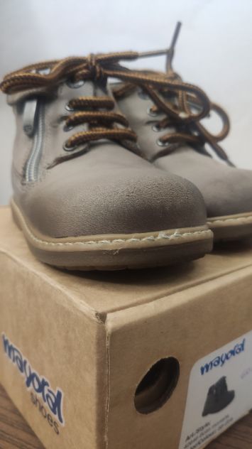 Scarponcino bambino Mayoral 21 in pelle grigio - Foto 4