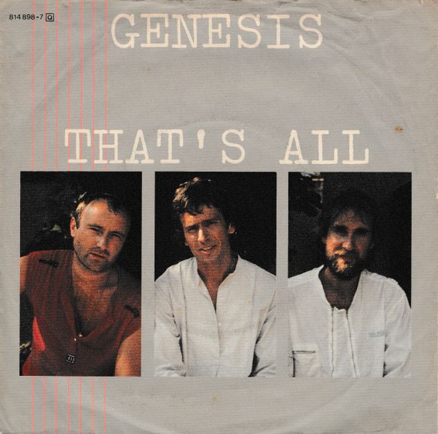 GENESIS - That's All / Takin 'It All Too Hard - 7'' / 45 giri 1983 Vertigo