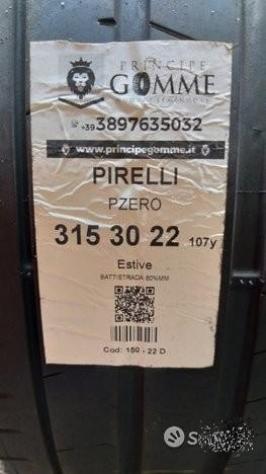 2 gomme 315 30 22 pirelli a150 - Foto 2