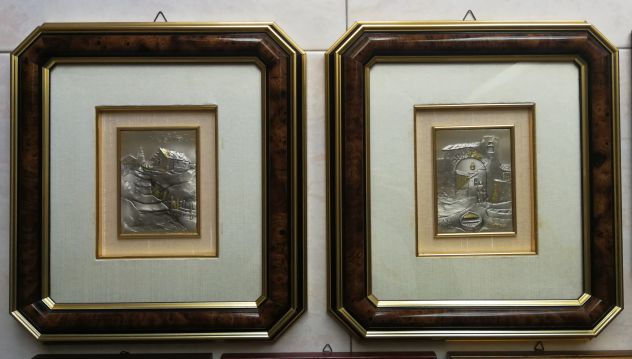 Quadri Bassorilievo su Lastra di Argento 925 Millesimi. - Foto 2