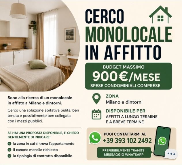 Cerco Monolocale Milano Porta Genova