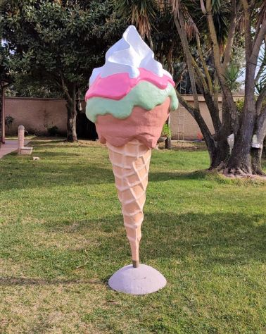 Insegna pubblicitaria per glateria: Cono gelato in vetroresina - Foto 2