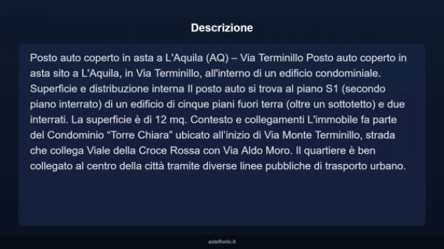 Immobile in asta di 12 m² in vendita a L'Aquila - Foto 4