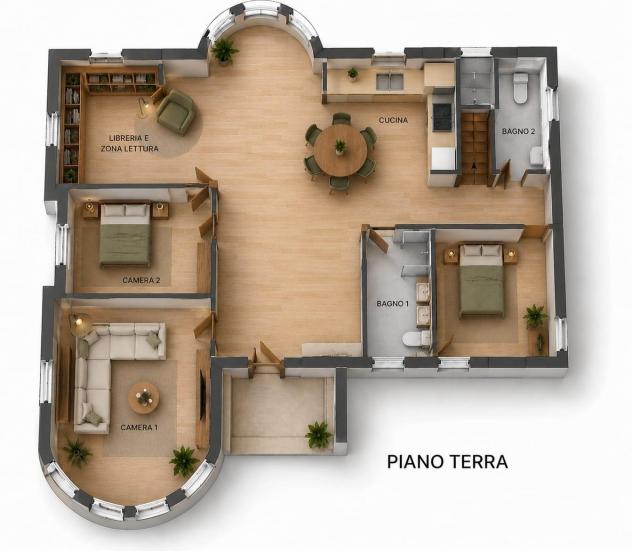 Appartamento in vendita a Pomarance 199 mq Rif: 1429177 - Foto 3