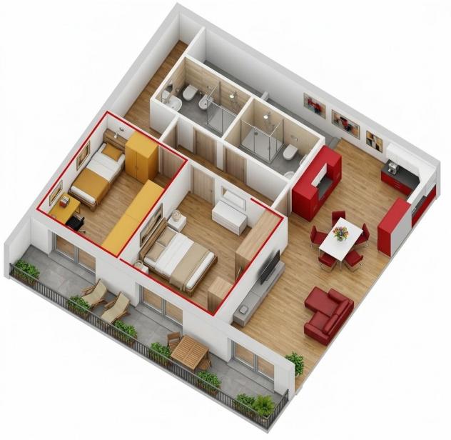 Appartamento in vendita a Colle di Val d'Elsa 90 mq Rif: 1453891