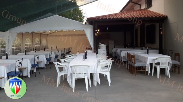 GAZEBO PER FESTE PAESANE A PADOVA 5 X 8 X 2,2 MT LA DUE20 PROFESSIONALI - Foto 2