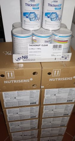 Acquagel (acqua gelificata) pronta e addensante istantaneo, per disfagia