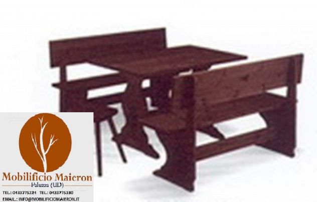 Set Panche Tavoli Catanzaro Pub Pizzeria Birreria Nuovi non usati cod273 Fabbric