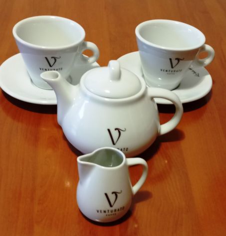 Servizio da tè the cappuccino per 2 persone Venturato – 7 pezzi ceramica - Foto 8