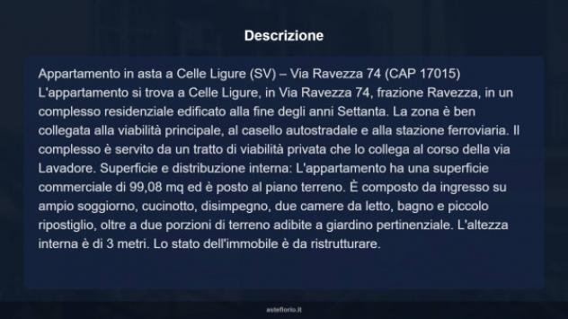Immobile in asta di 99 m² con più di 5 locali in vendita a Celle Ligure - Foto 16