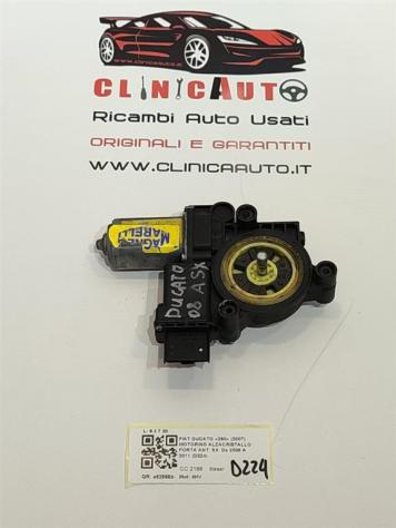 MOTORINO ALZAVETRO ANTERIORE SINISTRO FIAT Ducato 5° Serie 4HV (0614)