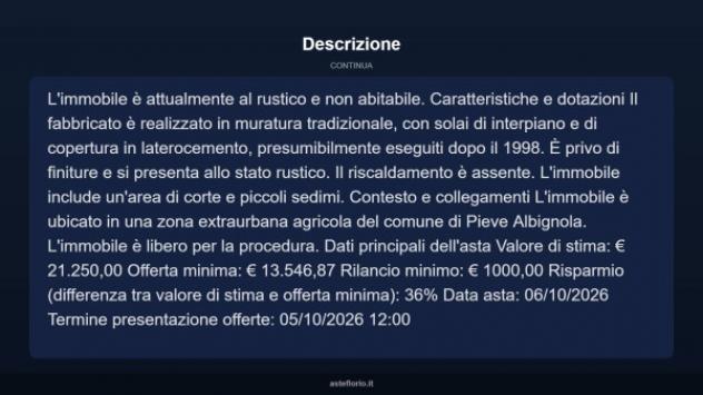 Immobile in asta di 183 m² in vendita a Pieve Albignola - Foto 17