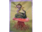 Quadro punto croce con perline per cameretta.