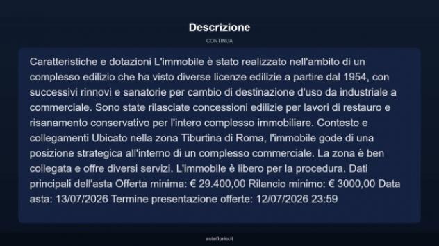 Immobile in asta di 57 m² in vendita a Roma - Foto 4