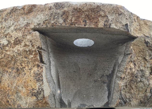 Grande lavabo lavandino bagno in pietra basalto - Foto 5