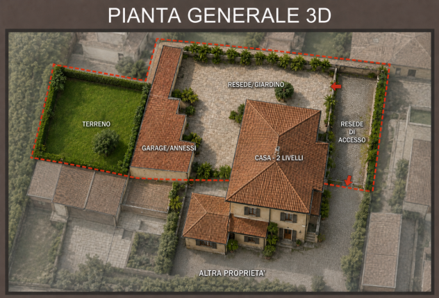 Porzione di casa in vendita a Bientina 180 mq Rif: 1432406