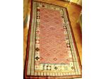 Kilim d'epoca con vividi colori e splendida fantasia