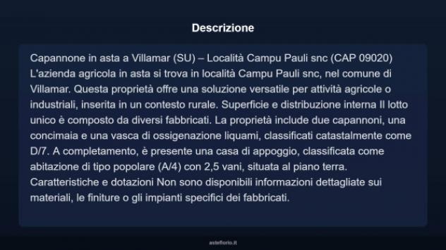Immobile in asta di 1700 m² in vendita a Villamar - Foto 2