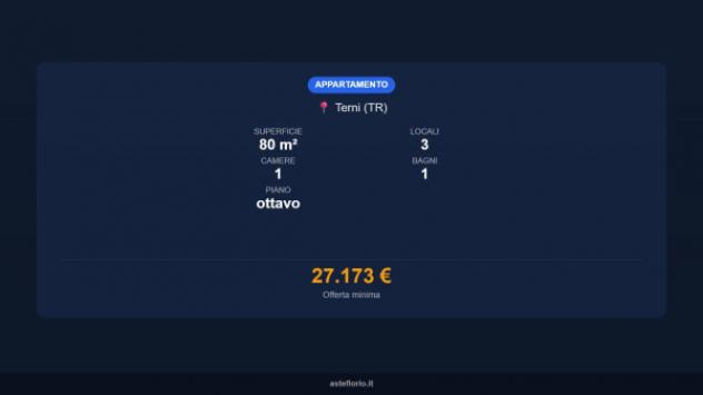 Immobile in asta di 80 m² in vendita a Terni - Foto 14