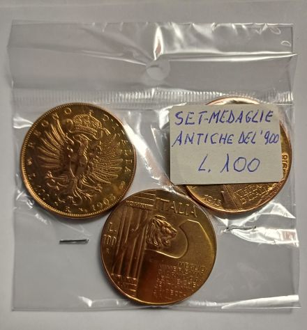 Set medaglie commemorative del '900 - Foto 4