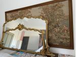 due grandi specchiere  in legno dorato