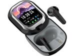 Cuffie Bluetooth ANC display 50h traduzione 24 lingue IPX impermeabili NERO