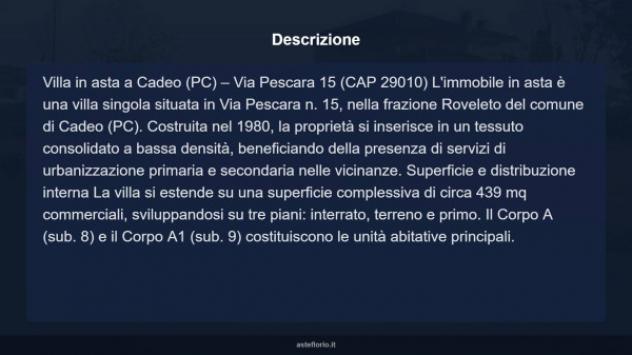 Immobile in asta di 439 m² con più di 5 locali e box auto doppio in vendita a Cadeo - Foto 8