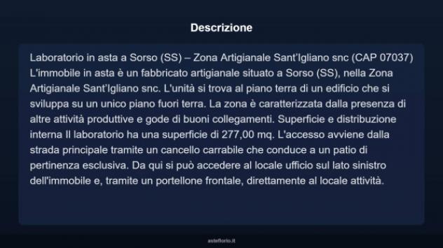 Immobile in asta di 277 m² in vendita a Sorso - Foto 3