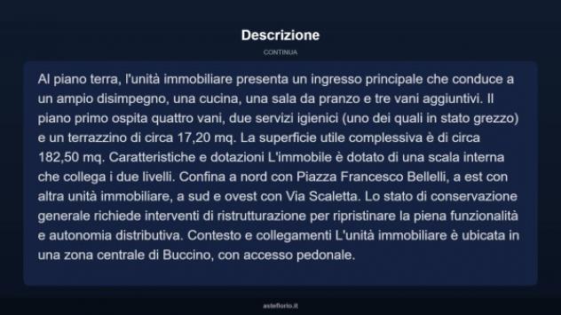 Immobile in asta di 214 m² con più di 5 locali in vendita a Buccino - Foto 10