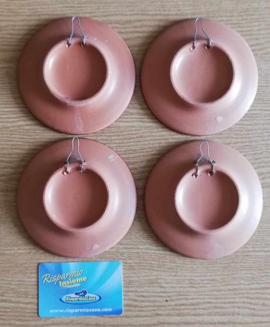 4 piattini di Marina di Camerota in ceramica (terracotta) lavorato a mano - Foto 2