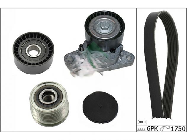 Kit distribuzione per Dacia Dokker 1.2 1.6 diesel 1,6 gpl Ina gates cinghia