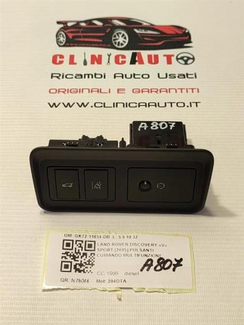 INTERRUTTORE MULTIPLO LAND ROVER Discovery Sport (L550) GK72-11654-DB 204DTA (1418)