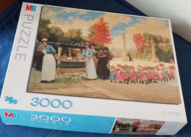 Puzzle MB da 3000 pezzi - La Promenade des enfants - Timoléon Marie Lobrichon - Foto 2