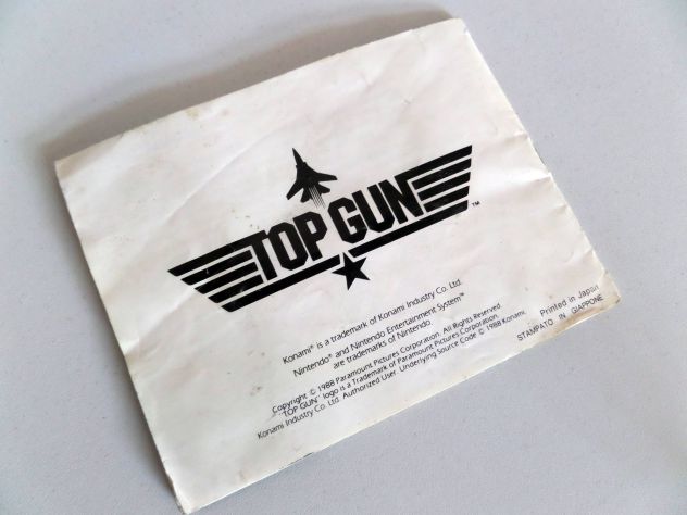 Libretto gioco " TOP GUN" Nintendo NES originale (vintage) - Foto 3