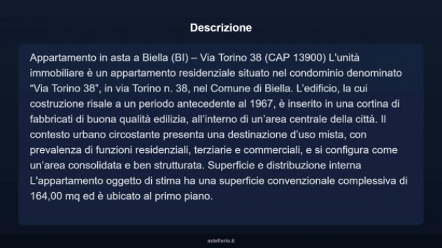 Immobile in asta di 164 m² con più di 5 locali in vendita a Biella - Foto 4